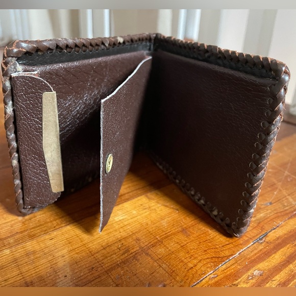 Wallet Hand-Tooled Vintage Carved Leather BOB Hunting - Picture 4 of 4